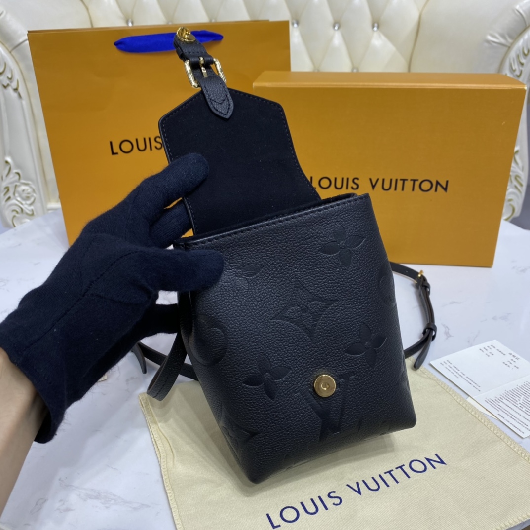 Louis Vuitton TINY BACKPACK Bag Monogram Empreinte M80596 Black